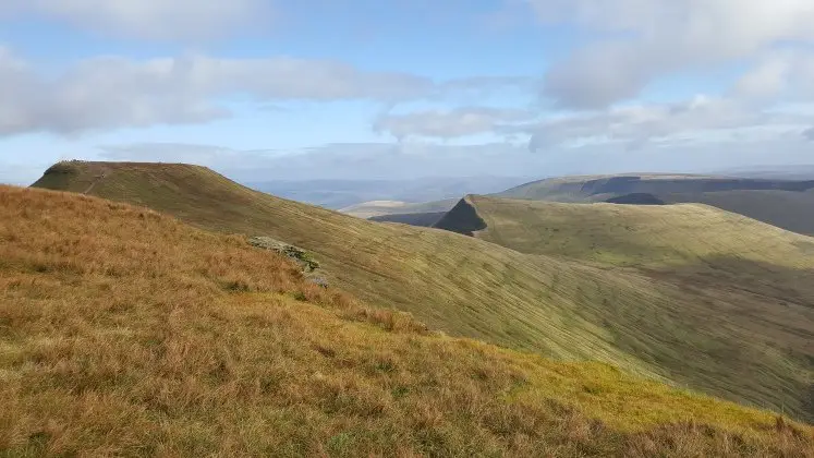 View on Brecon Beacons Horseshoe Ridge Hike