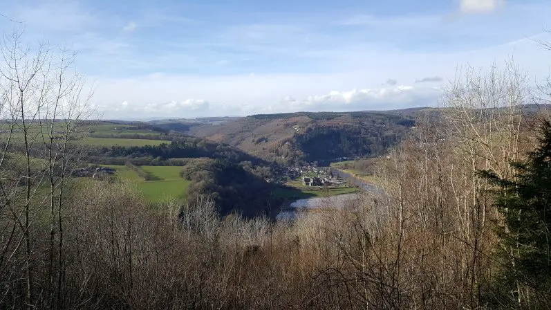 Views of the Wye Valley and Tintern Abbey from Devil's Pulpit