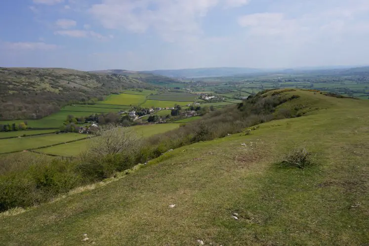 Views from Crook Peak in the Mendip Hills