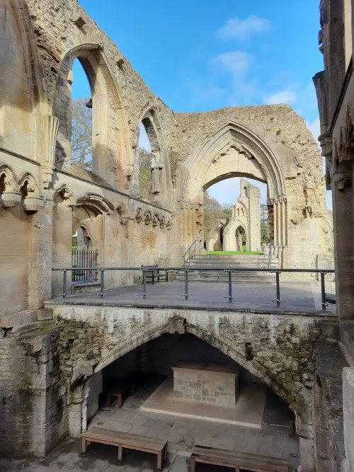 Open-air structure of Glastonbury Abbey