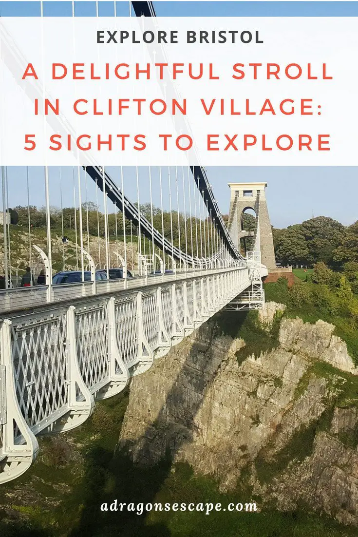 Explore Bristol - A delightful stroll in Clifton Village: 5 sights to explore pin