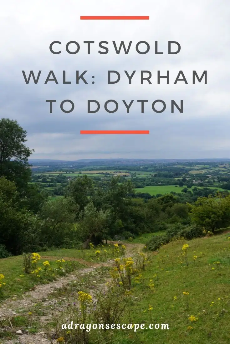 Cotwold walk: Dyrham to Doyton pin