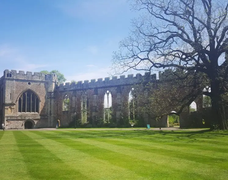 Ruins of great hall at Wells Bishop's Close