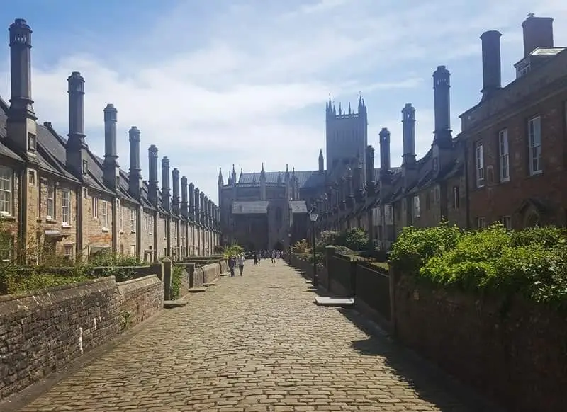 View of Wells Cathedral from Vicar's Close