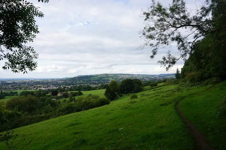 View of the Cotswold valley along the Cotswold Way