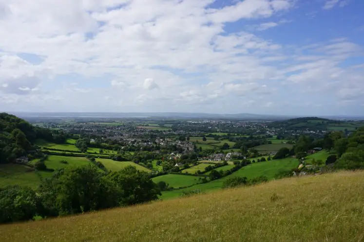 Stunning views of the Cotwolds, Severn Vale and Wales from Selsley Common