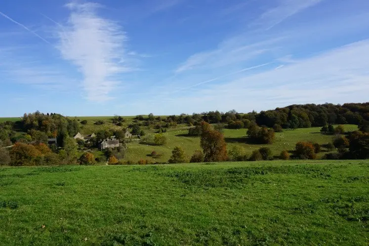 The Lasborough Park and the Lasborough Farm in the Cotswolds