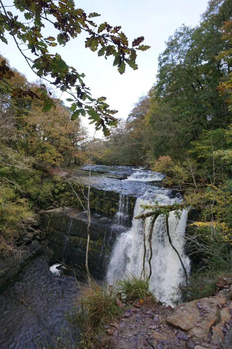 Sgwd Clun-Gwyn Waterfall in the Brecon Beacons