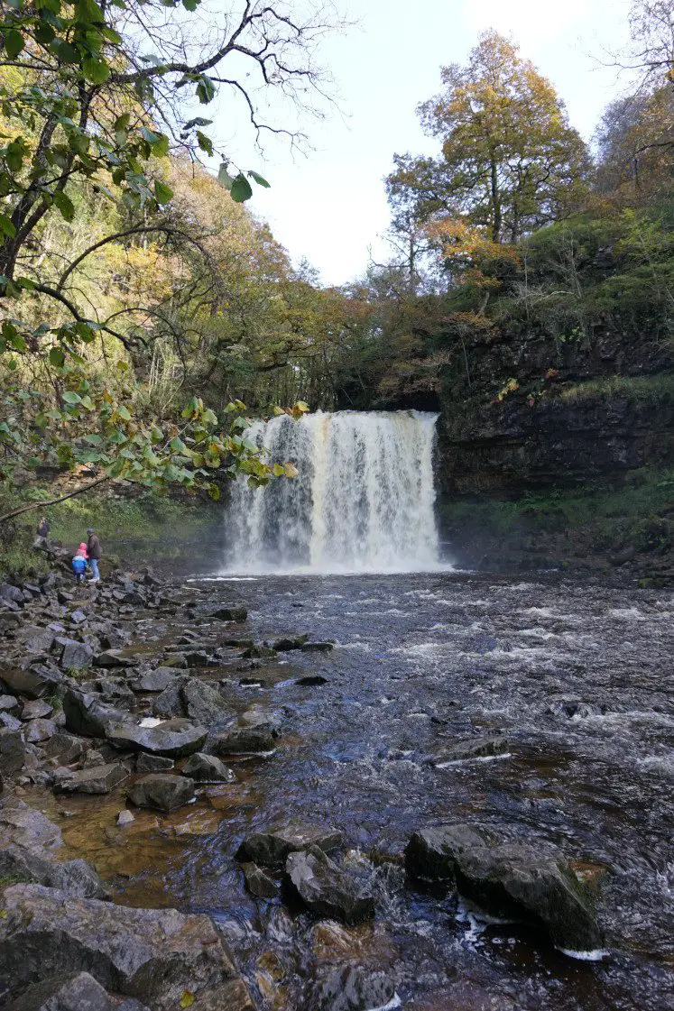 Sgwd-yr-Eira waterfall on the Four Waterfall Walk