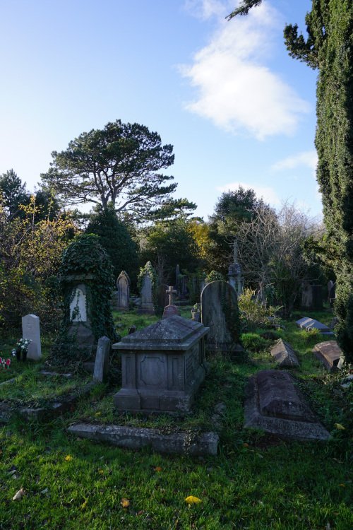 Tombs and stones in the Arnos Vale cemetery