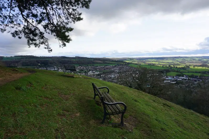 Views of the Cotswolds from Wotton Hill