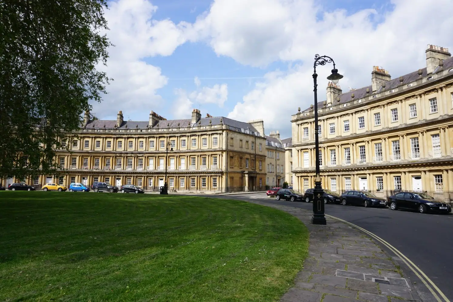 The Circus, iconic round-shaped building in Bath
