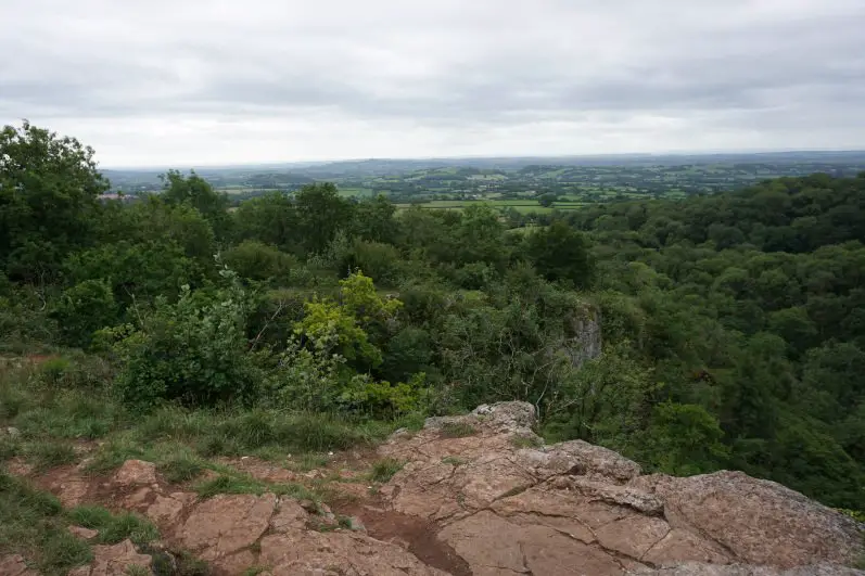 Views of the Somerset Levels from Ebbor Gorge