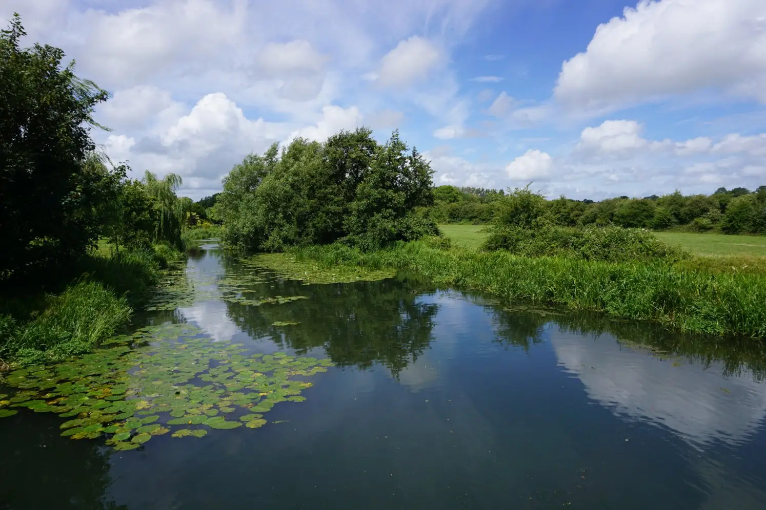 Glimmering River Avon on the Malmesbury walk