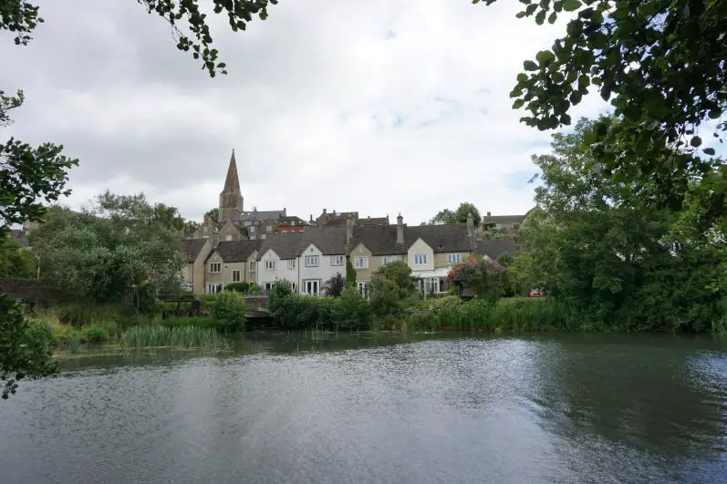 Views of Malmesbury along the River Avon in the park known as St Aldhelm’s Mead