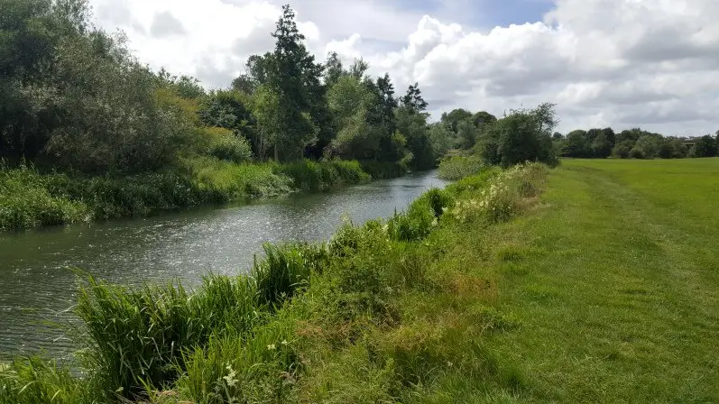 Walking along the River Avon on the outskirts of Malmesbury