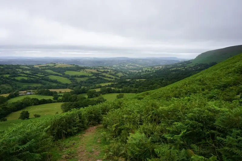 Views of the Olchon Valley in the Brecon Beacons
