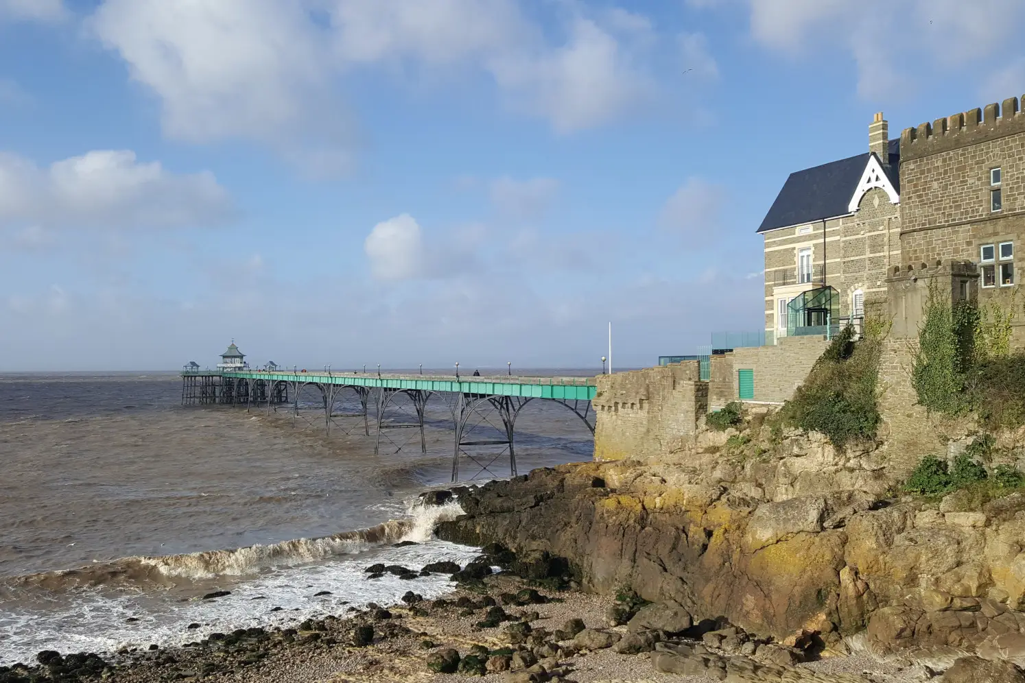 View of Clevedon Pier from Clevedon Promenade