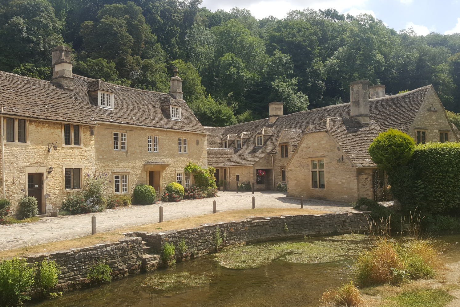 Quaint cottages of Castle Combe in the Cotswolds