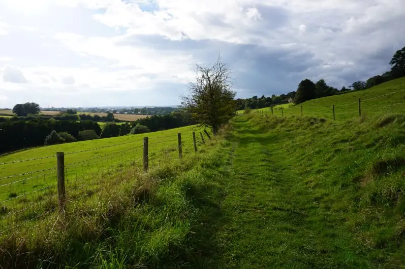 Views of the Cotswold Hills near Alderley