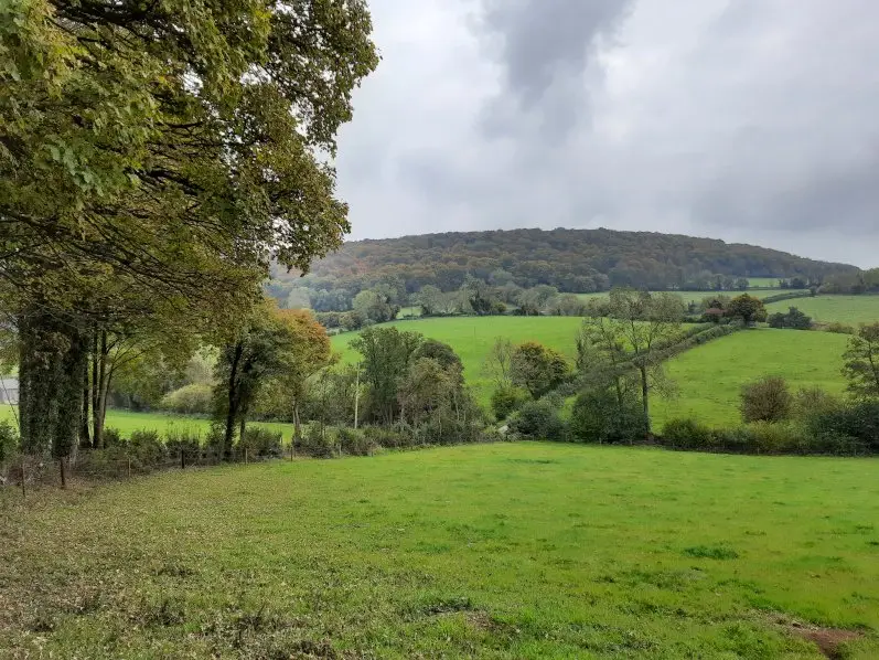 Cotswold rolling hills in the Painswick Valley