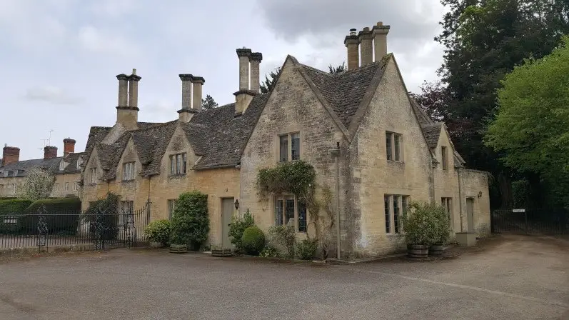 Medieval Cotswold cottages in Cirencester